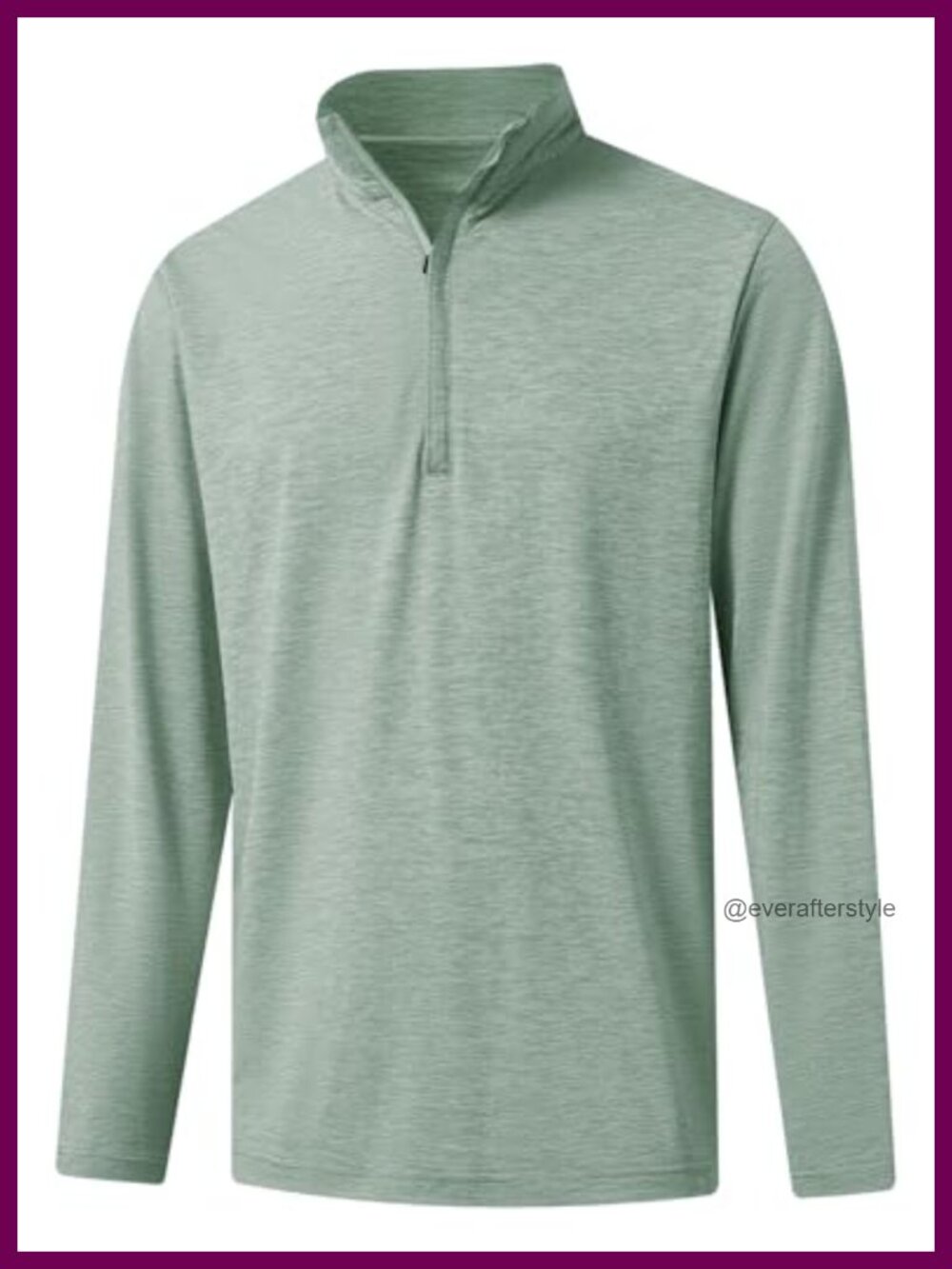 Quarter Zip Pullover Men Dry Fit Brushed Mock Neck Golf 1/4 Zip Sweatshirt